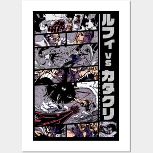 SHOWDOWN IN MIRROR WORLD | LUFFY VS KATAKURI | VARIANT Posters and Art